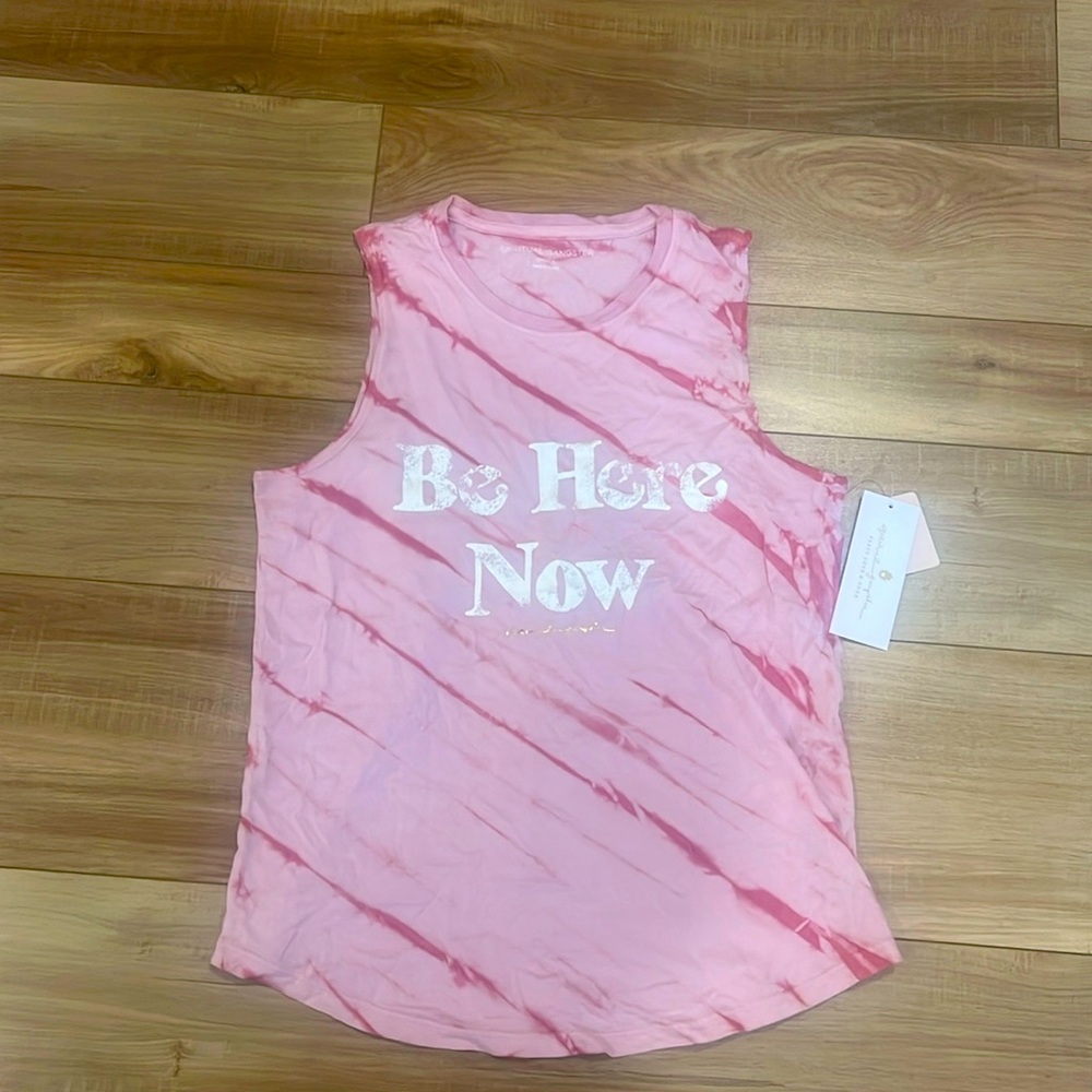 Spiritual gangster tank top in pink size small